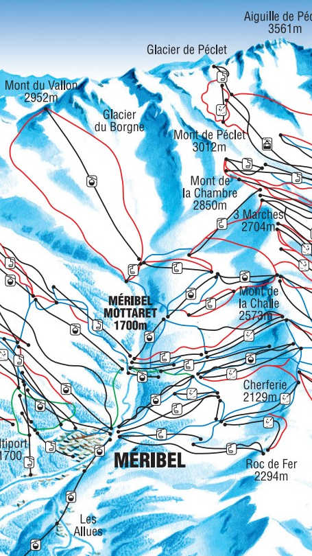 Skiing in the Meribel Valley