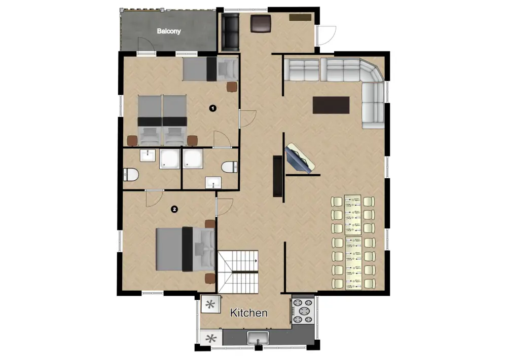 Chalet Le Vieux Les Gets Floor Plan 1