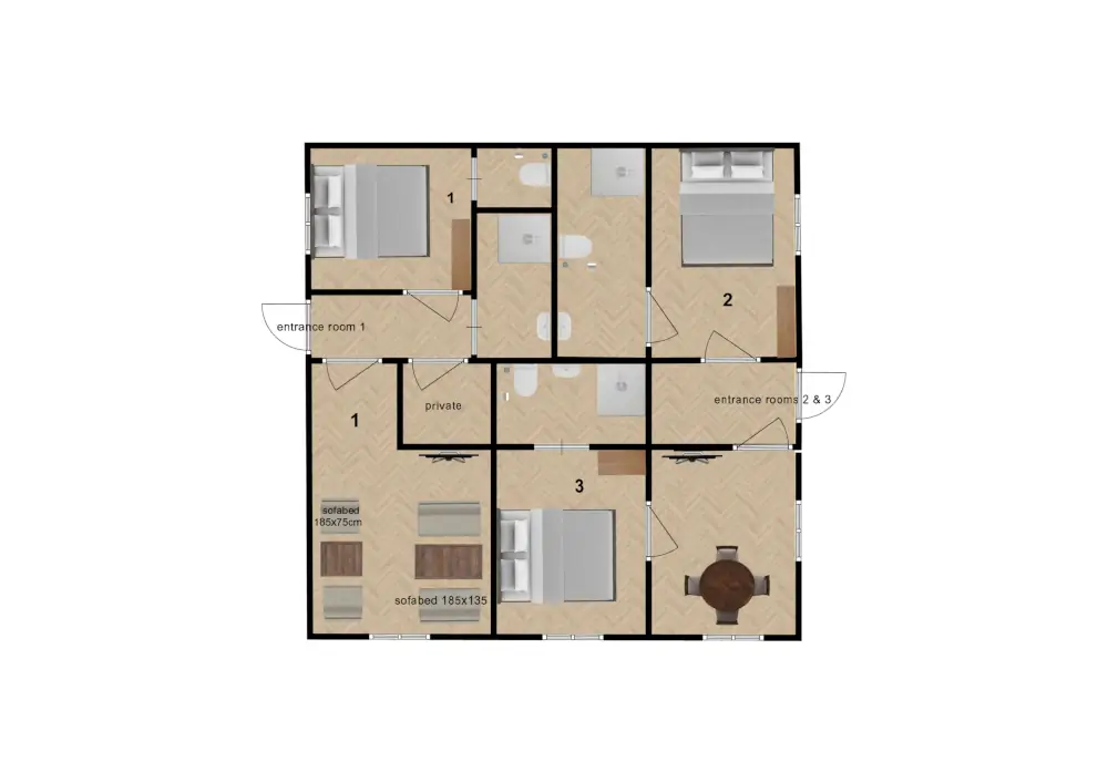 Chalet Zirm St Cristina Floor Plan 1