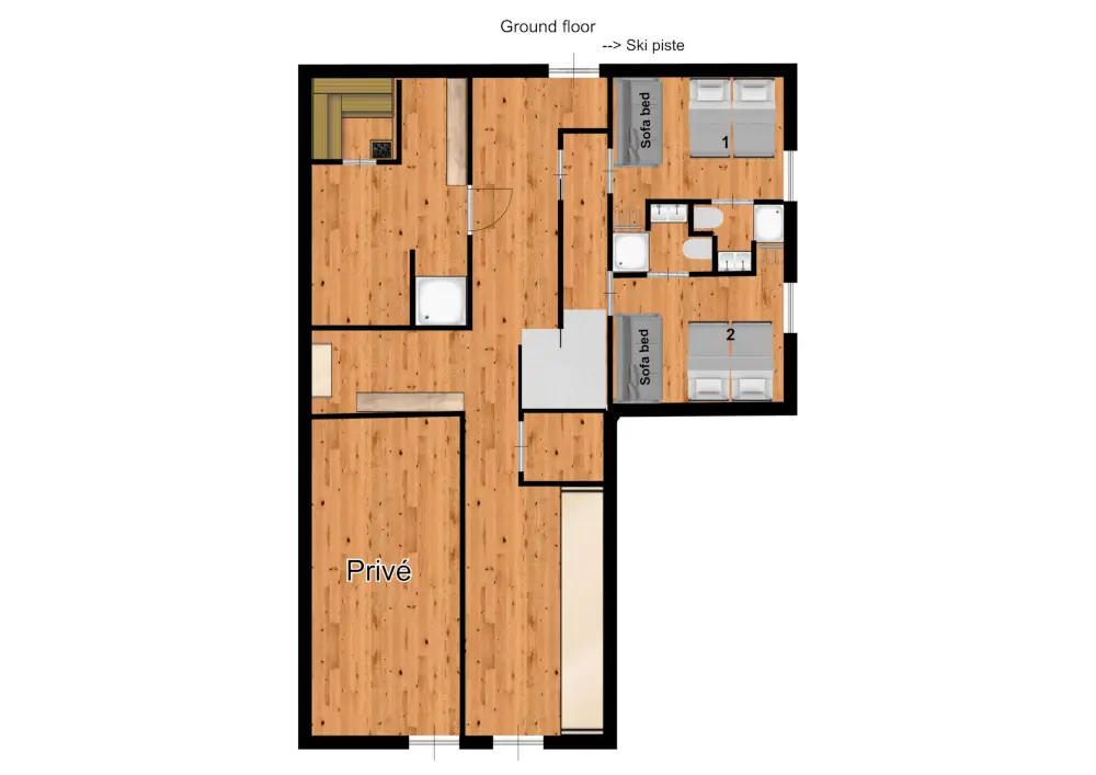 Chalet in the Clouds Reberty 2000 Floor Plan 3