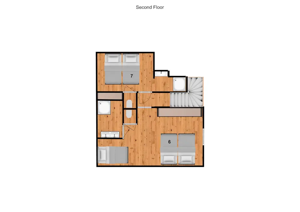 Chalet in the Clouds Reberty 2000 Floor Plan 2
