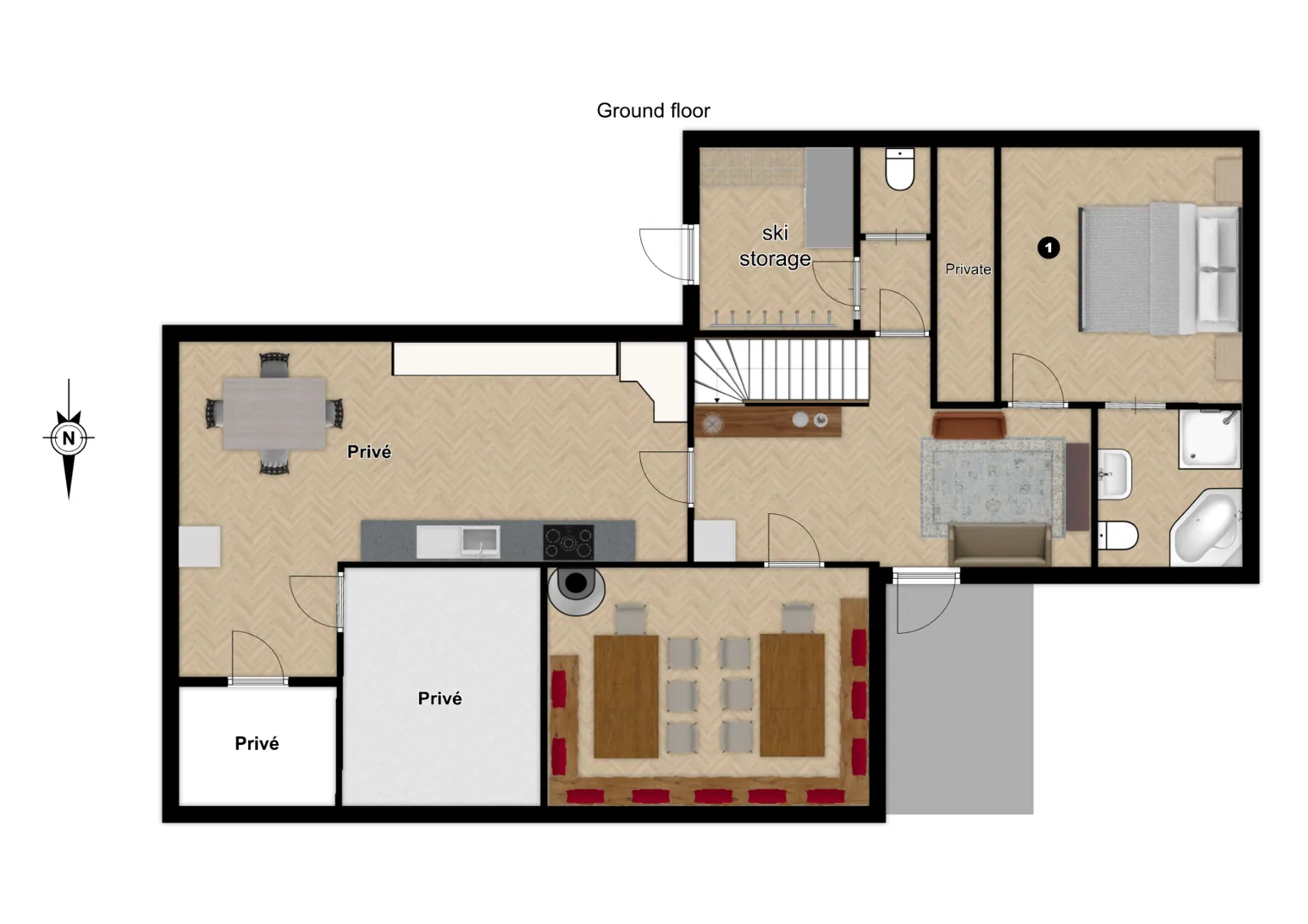 Chalet Dorferhaus Gerlos Floor Plan 1