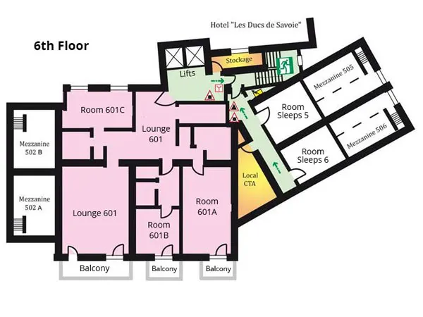 Hotel & Spa Le Savoie Val d’Isere Floor Plan 5