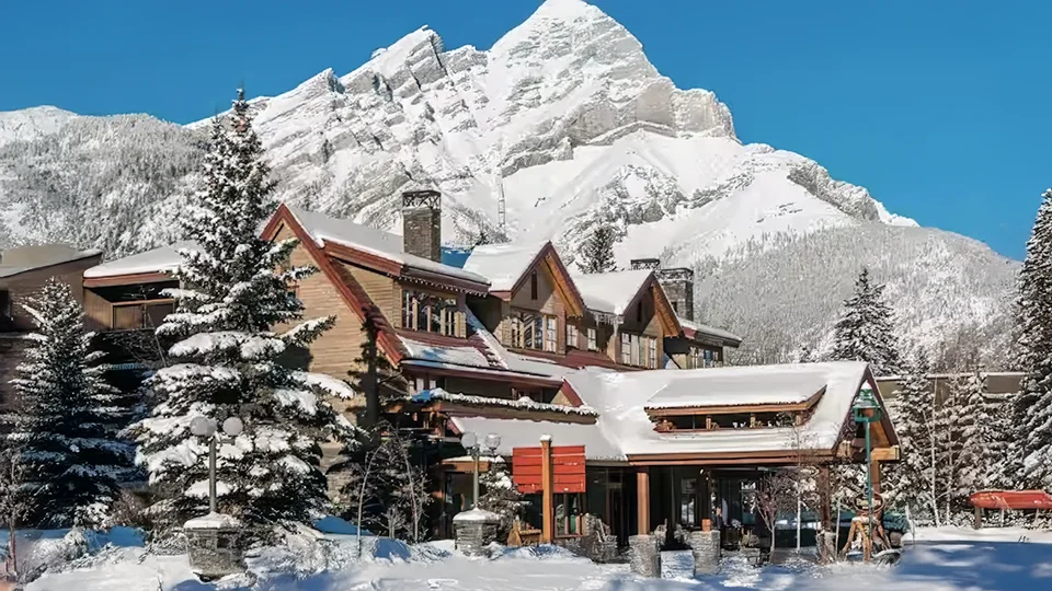 A ski hotel in Canada