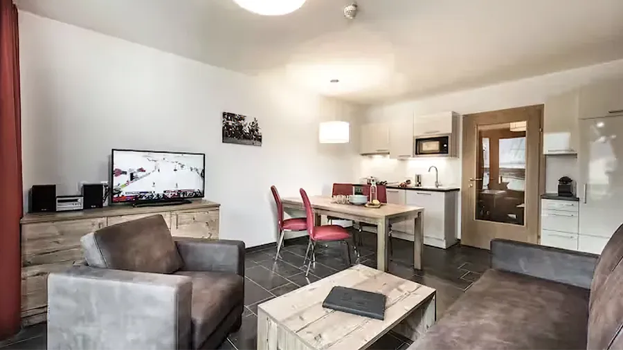 The interior of a ski apartment in Zell am See