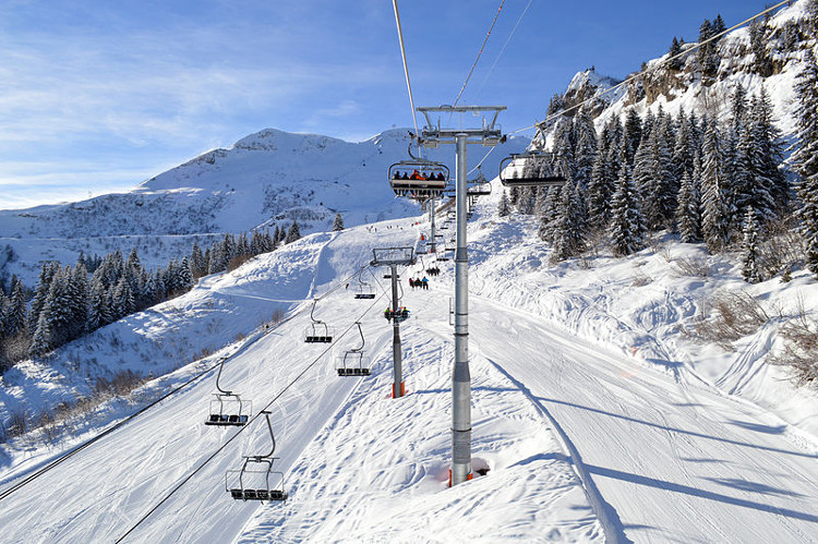 Skiing in Le Grand Massif