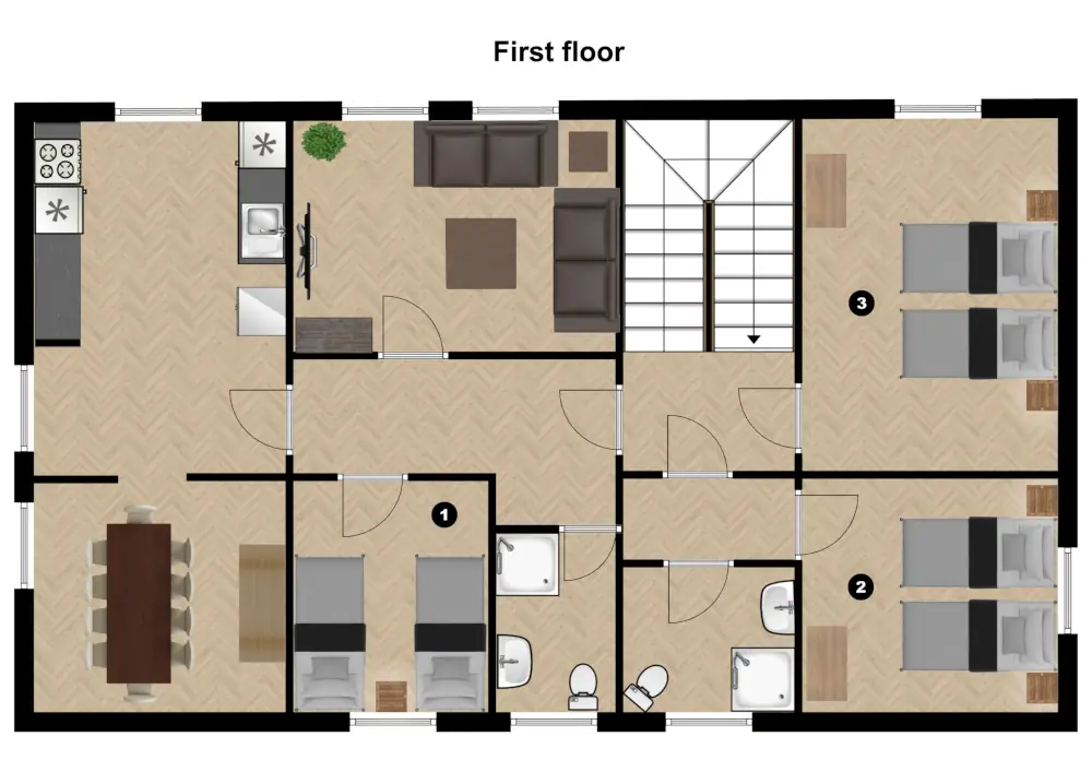 Chalet Kraxner Serfaus Floor Plan 1