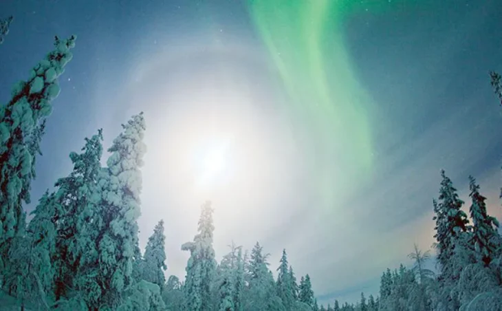 Northern Lights Yllas Ski Resort Finland