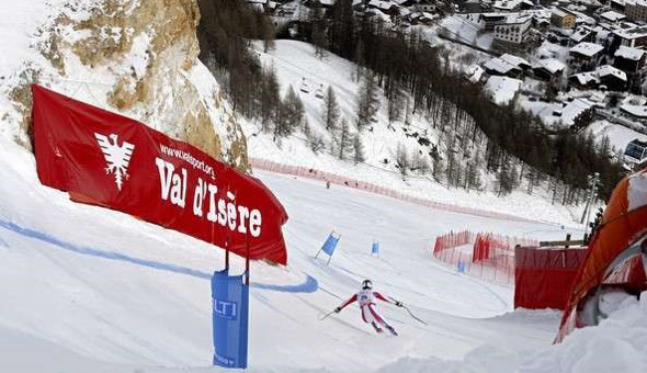 Race day on La Face men’s down hill