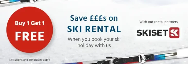Buy One Get One Free Ski Equipment Rental in Val Thorens