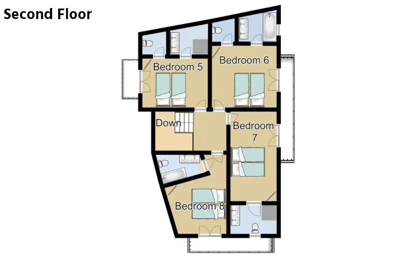 Chalet La Breche Alpe d’Huez Floor Plan 4