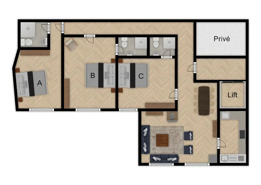 Chalet Cirrus St Anton Floor Plan 1
