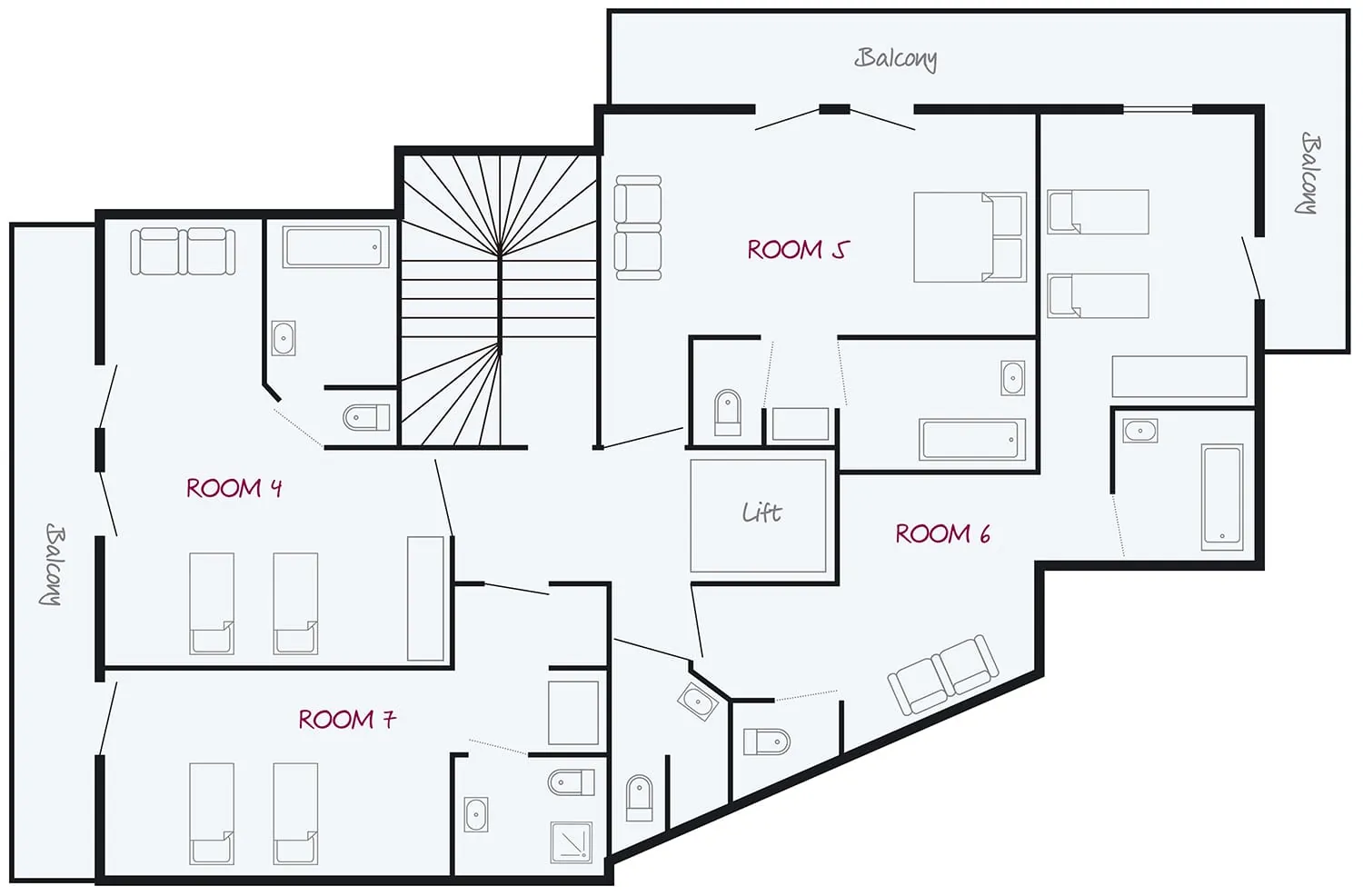 Chalet Appaloosa Val d’Isere Floor Plan 1