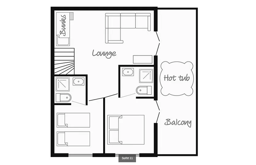 Chalet Hotel Cocon des Neiges (Family) Les Menuires Floor Plan 4