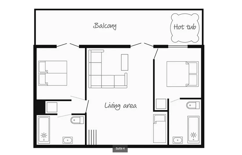Chalet Hotel Cocon des Neiges (Family) Les Menuires Floor Plan 23