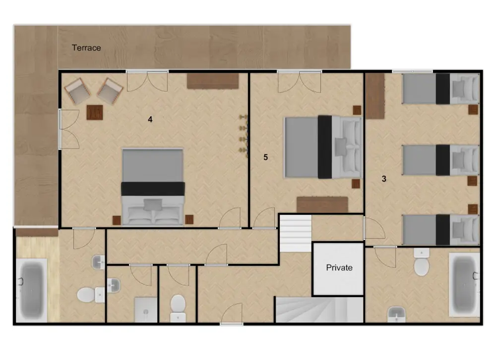 Chalet Chelmer Morzine Floor Plan 3