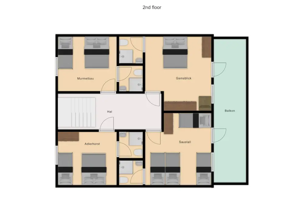 Chalet Alpinum St Anton Floor Plan 2