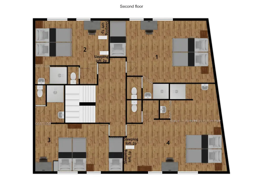 Chalet La Vieille Maison La Plagne Floor Plan 2