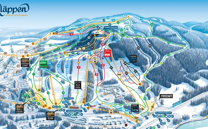 Klappen Piste Map