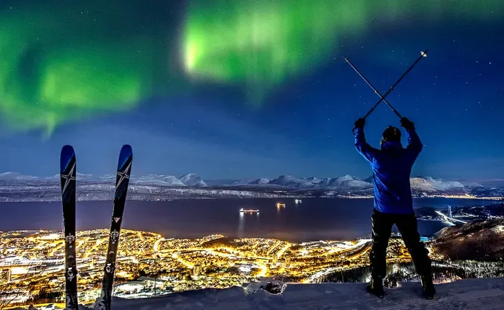 Narvik skiing in Norway