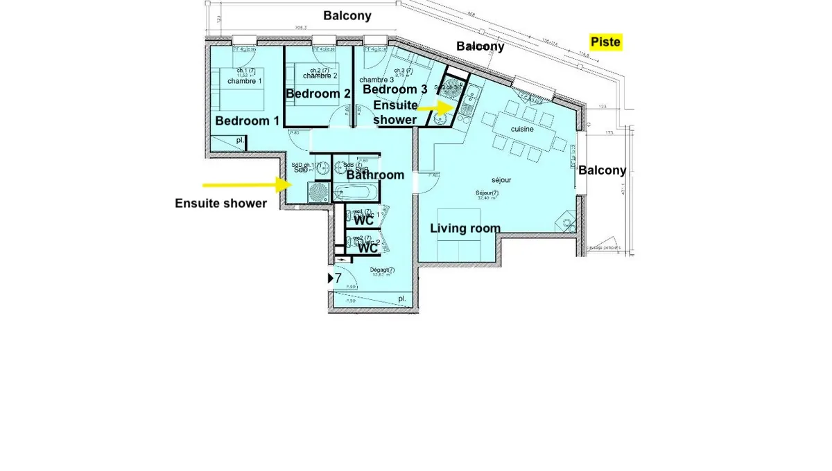 Petit Sabot Val Thorens Floor Plan 1