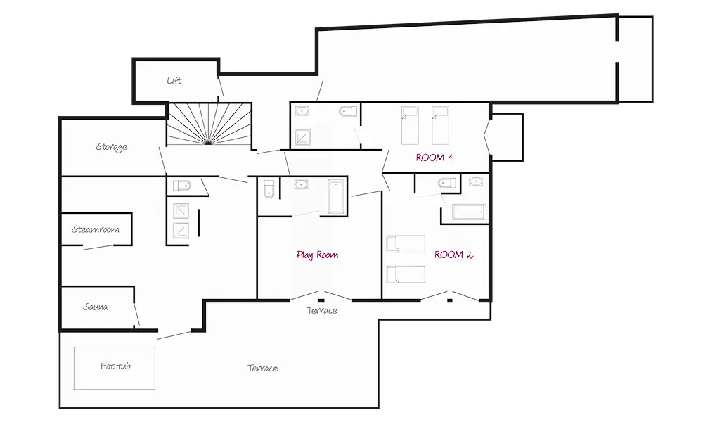 Chalet Aigle Royal (Family) Tignes Floor Plan 4
