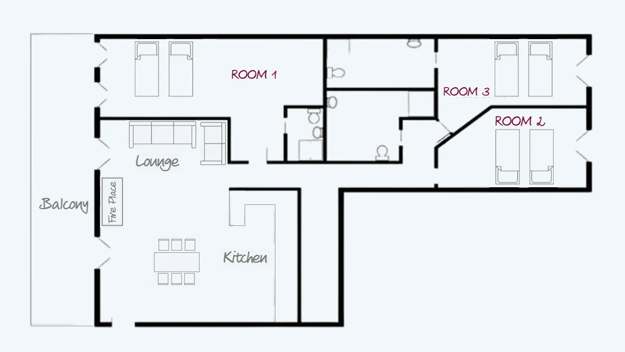 Chalet Petit Chardon La Plagne Floor Plan 1