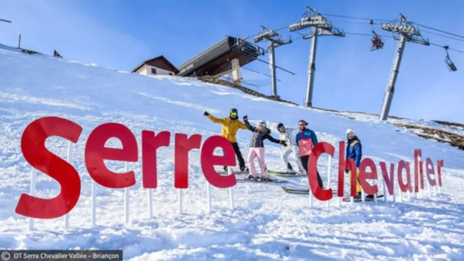 Skiing in Serre Chevalier