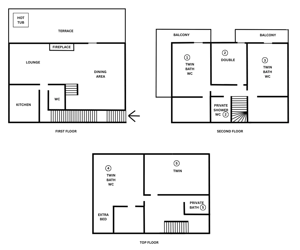 Chalet Genevieve Val d’Isere Floor Plan 1