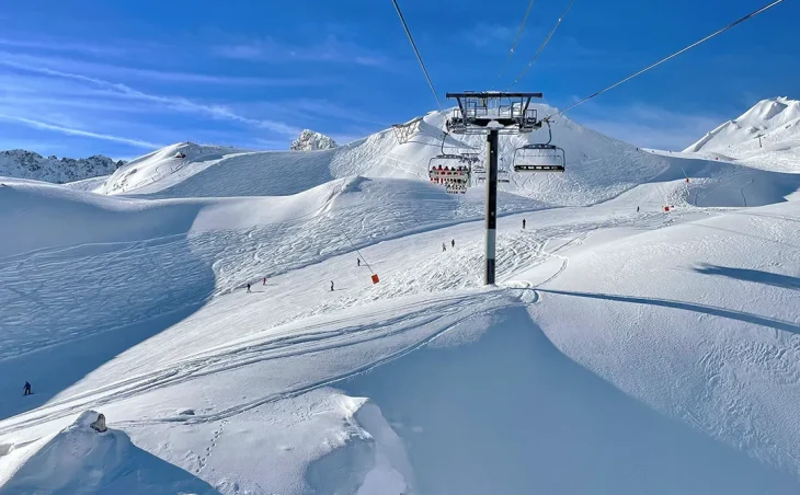 The ski pistes of Tignes