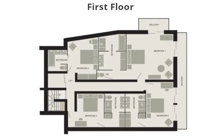 Chalet Constantia (Catered) St-Martin-de-Belleville Floor Plan 2