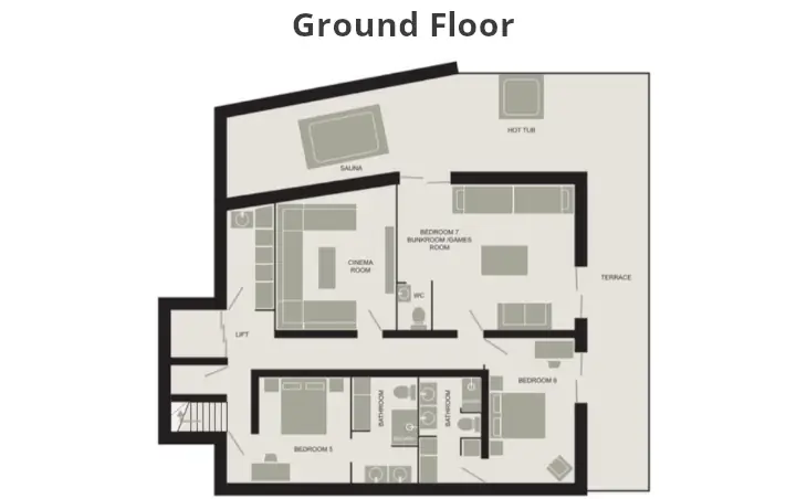 Chalet Constantia (Catered) St-Martin-de-Belleville Floor Plan 1