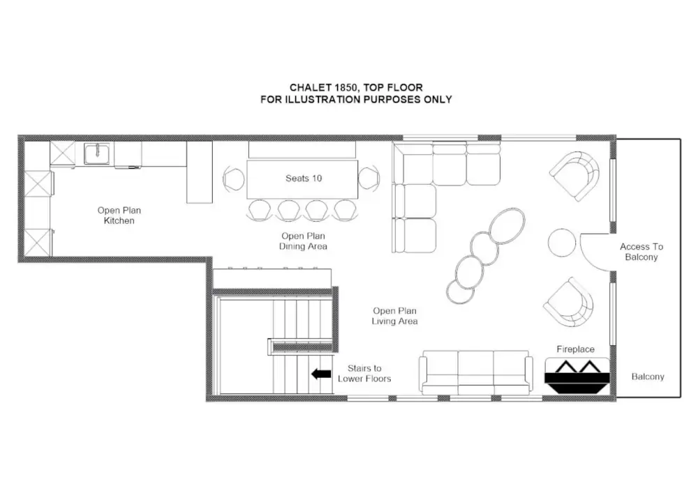 Chalet 1850 Val d’Isere Floor Plan 2