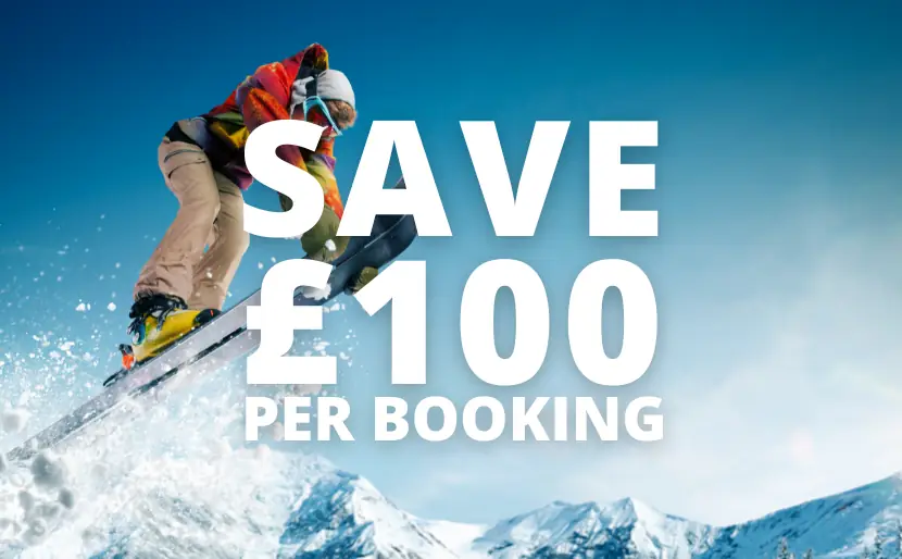 100 off per booking
