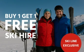 Buy 1 Get 1 Free on Ski Hire