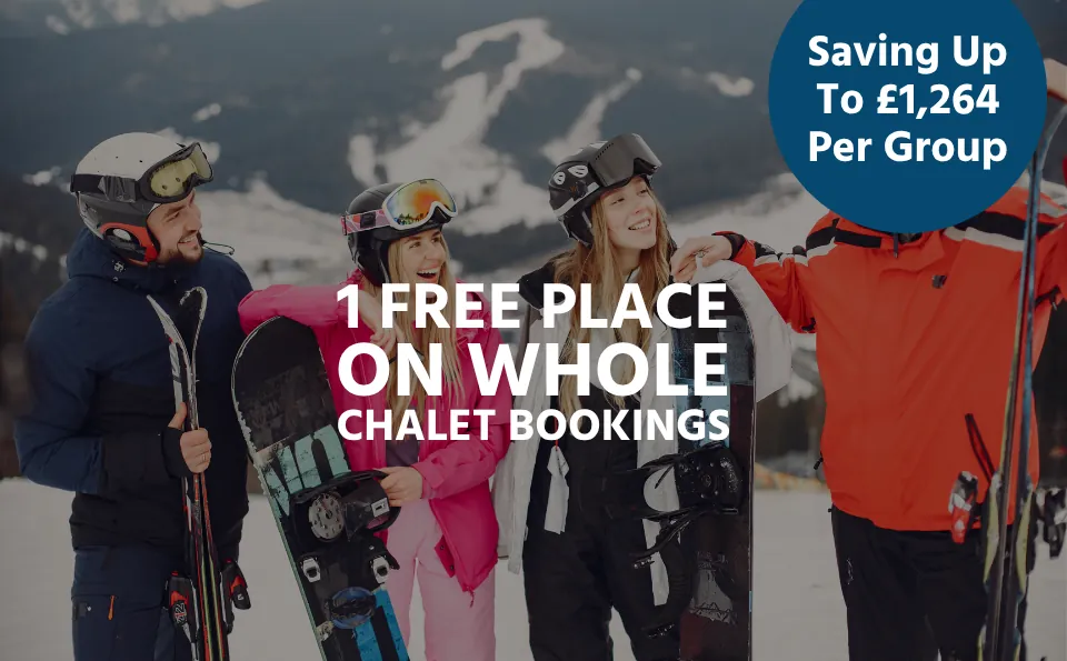 1 Free Place On Whole Chalet Bookings