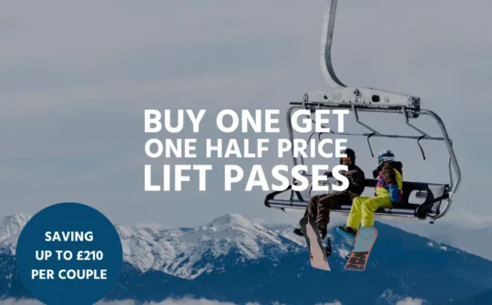 Buy One Get One Half Price Lift Passes