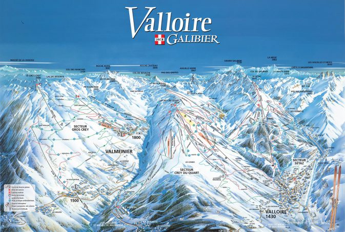 Valloire Piste Map