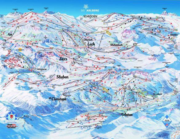 St Anton Piste Map