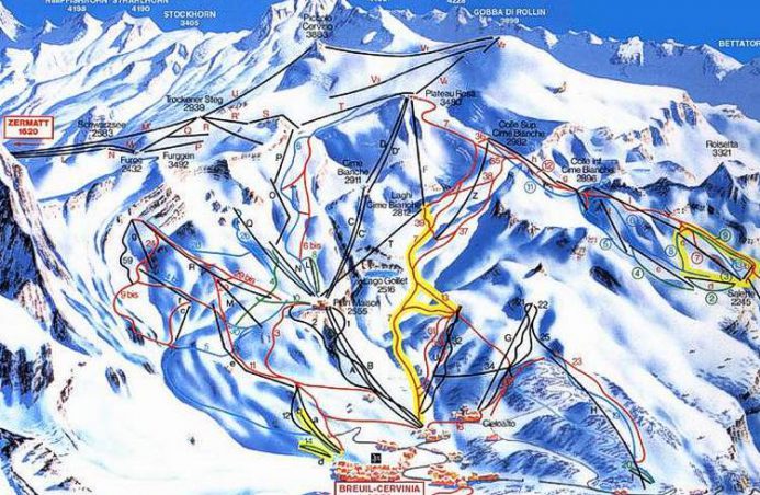 Cervinia Piste Map