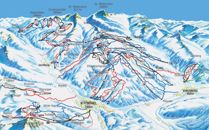Kitzbuhel Piste Map