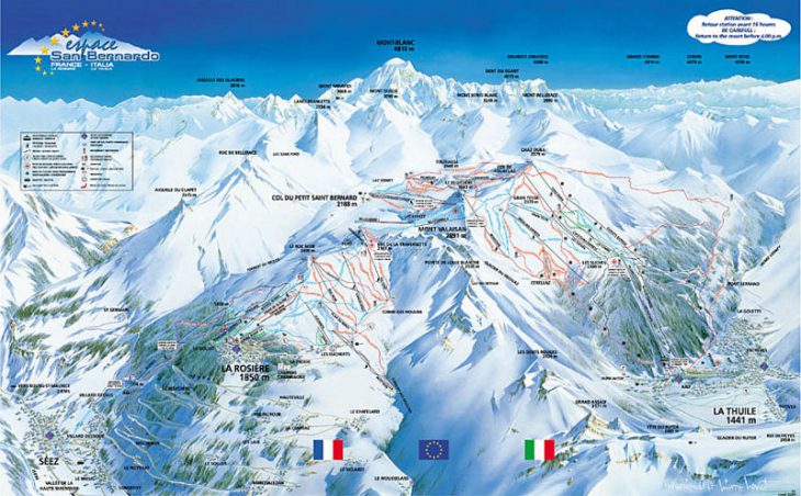 La Rosiere Piste Map