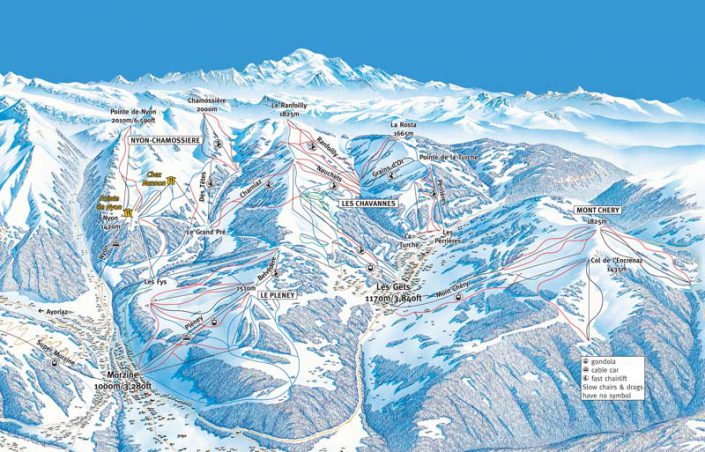 Les Gets Piste Map