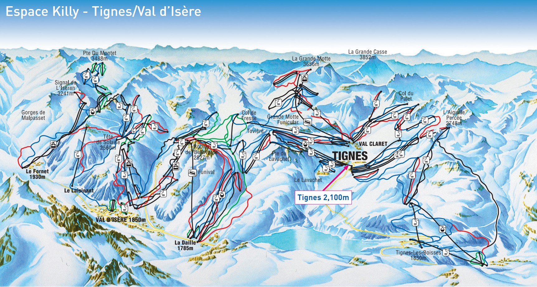 Tignes Piste Map