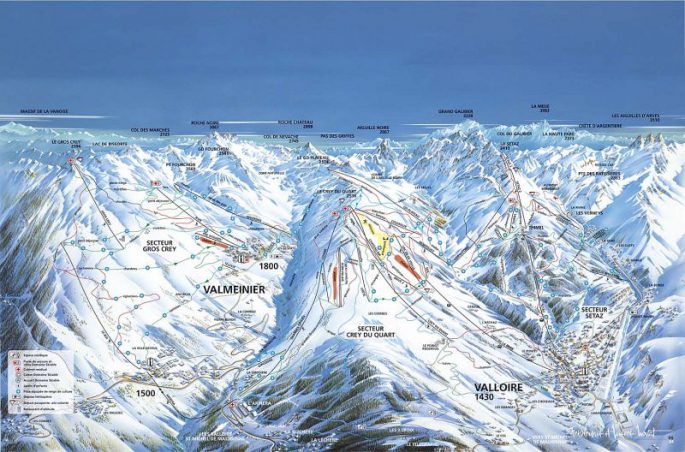 Valmeinier Piste Map