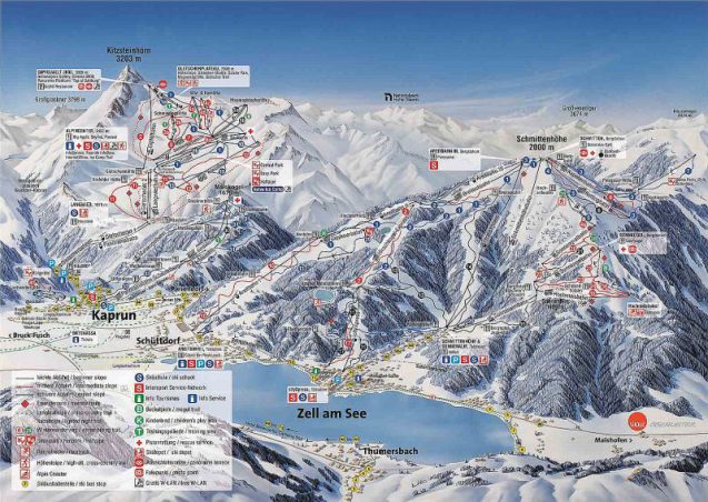 Zell am See Piste Map
