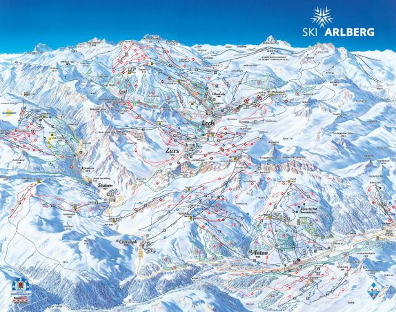 Lech Piste Map