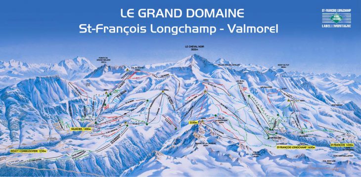Valmorel Piste Map