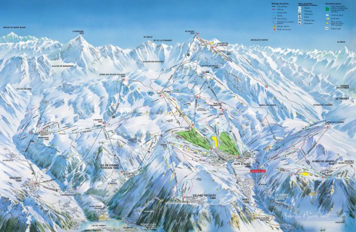 Alpe d’Huez Piste Map