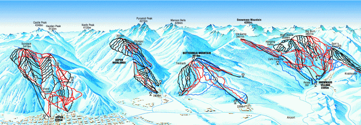 Aspen Piste Map